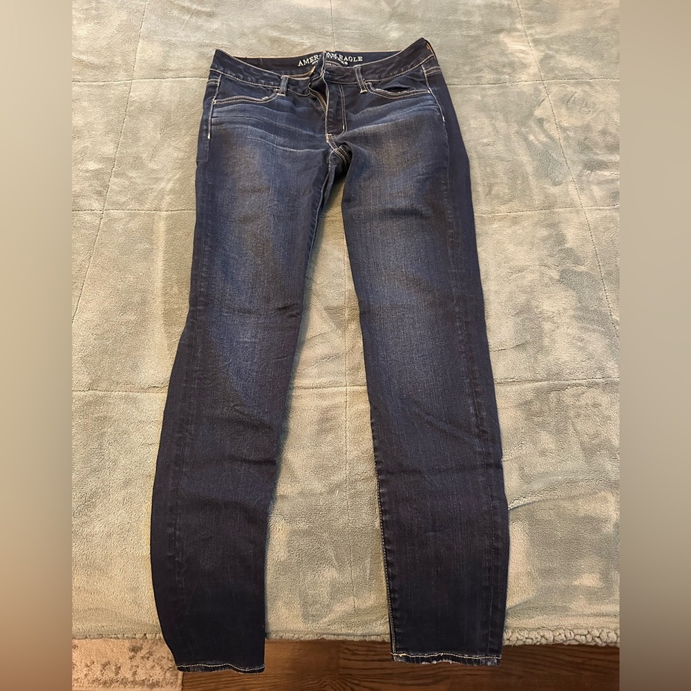 American Eagle Outfitters Dark Blue Jeggings - Size 6